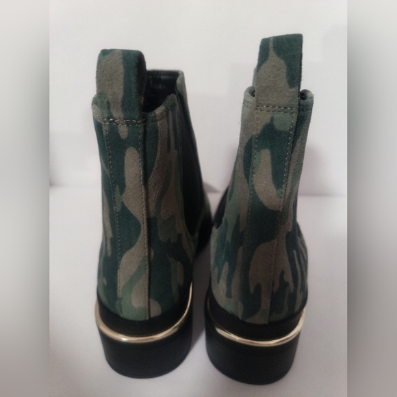 [3x$20 Shoe Sale] New Kenneth Cole Camo Green Boots / Size 5 - Picture 5 of 7